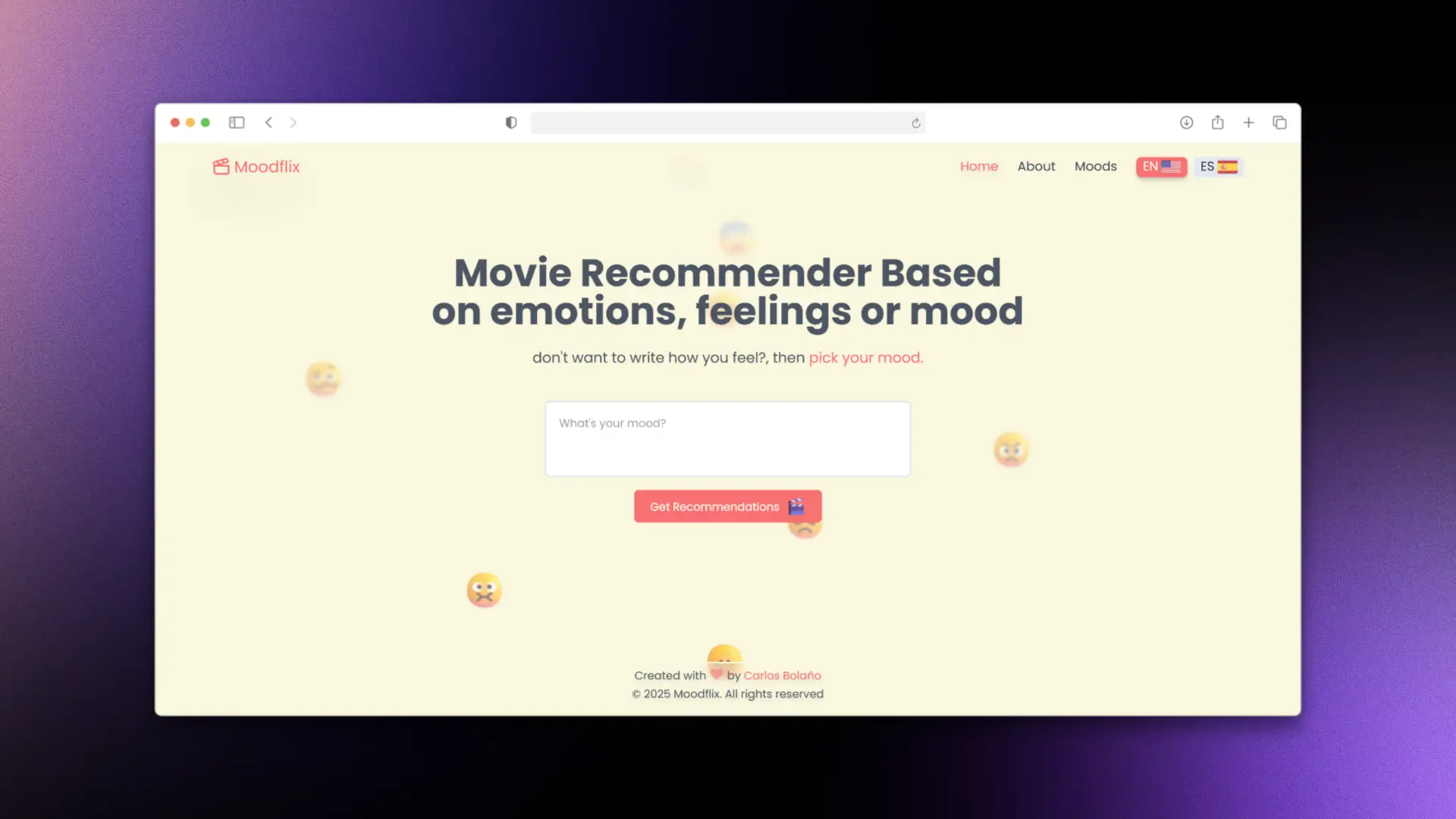 Moodflix - Recomendaciones de películas según tu estado de ánimo