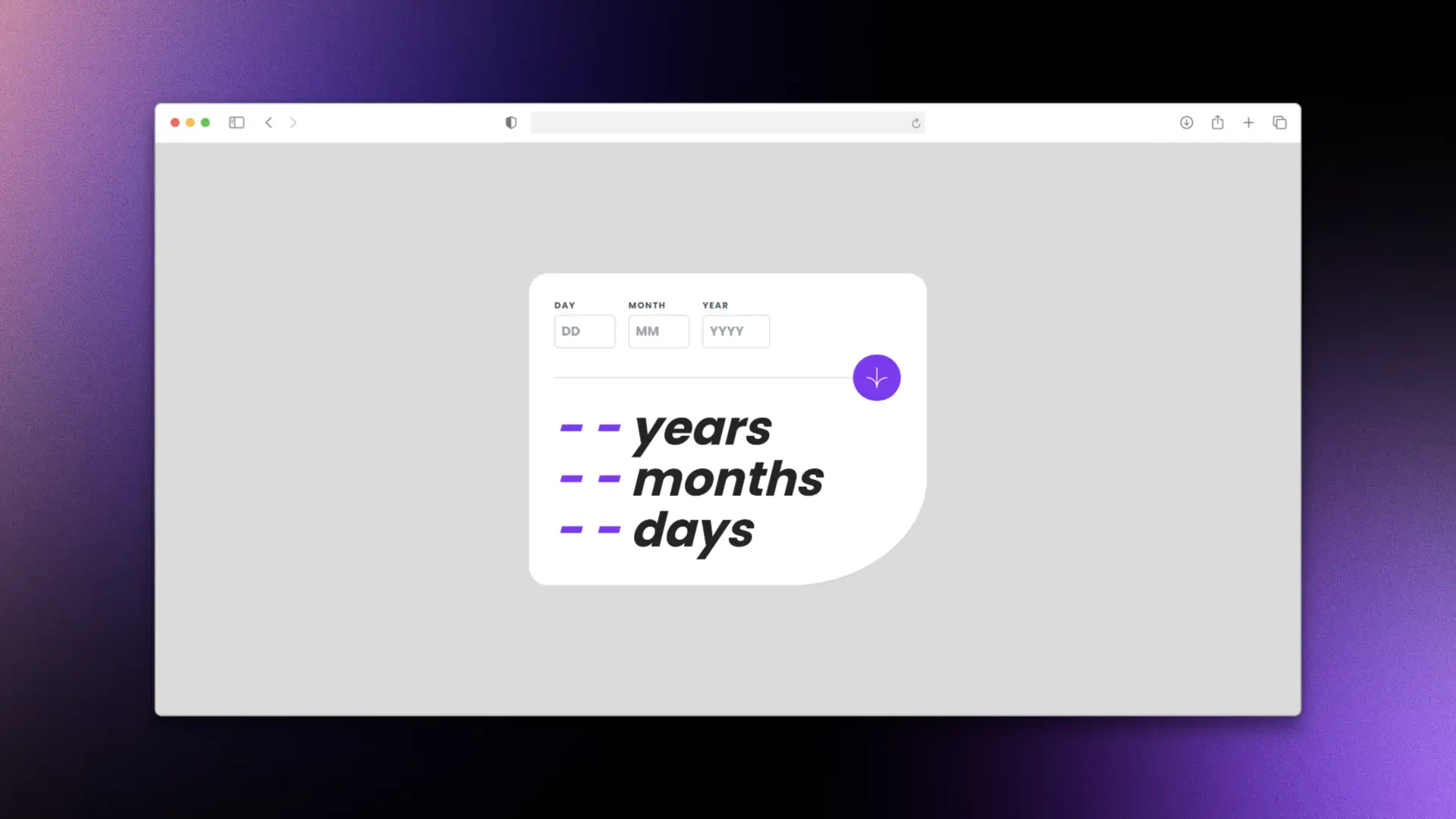 Age Calculator - Calculadora de Edad Interactiva
